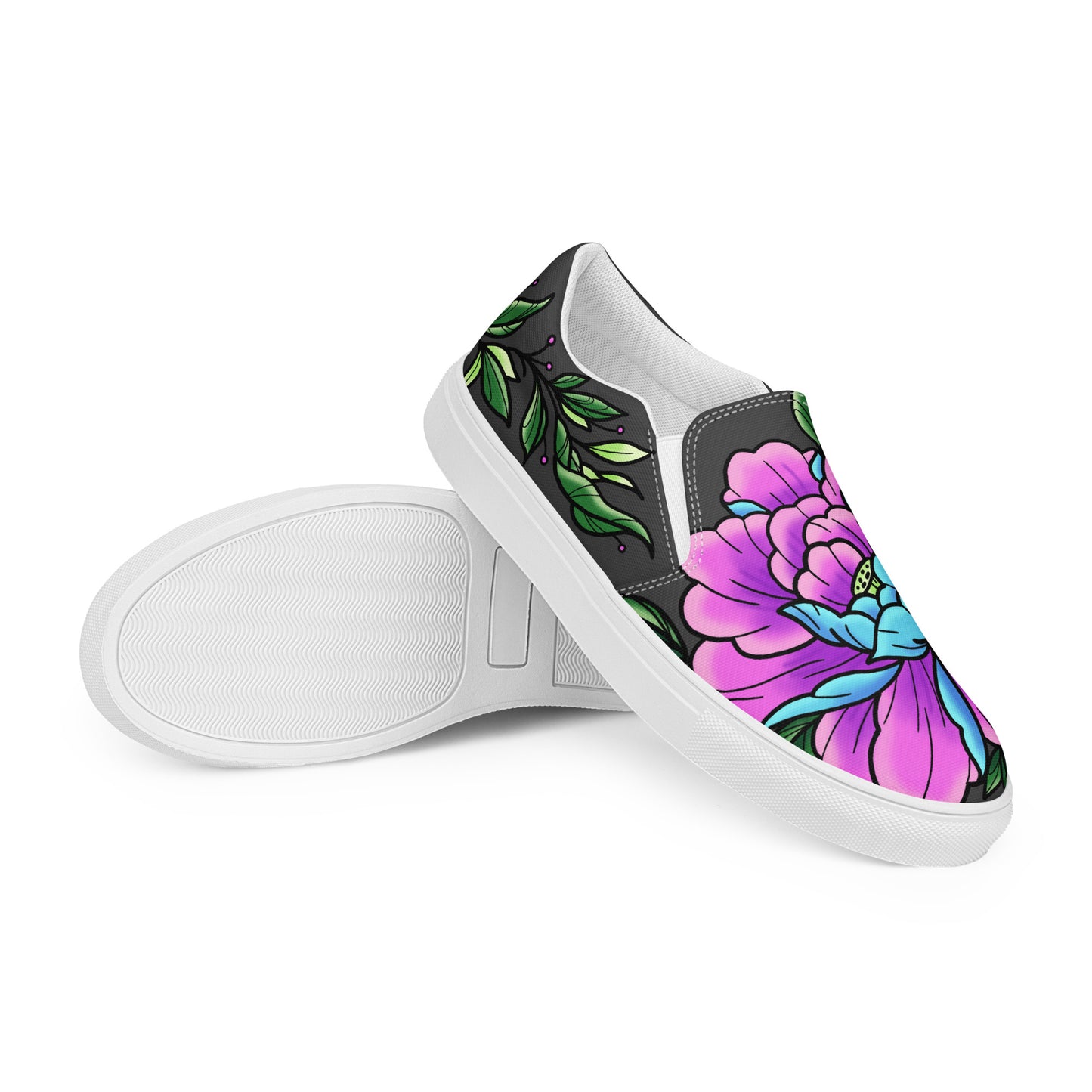 Peony Men’s Slip-On Canvas Shoes