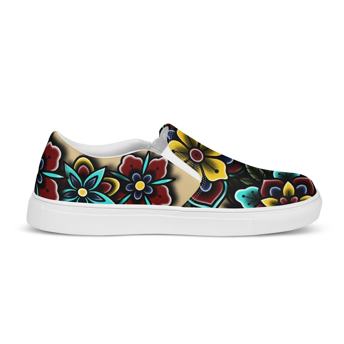 American Traditional Mandala Men’s Slip-On Canvas Shoes