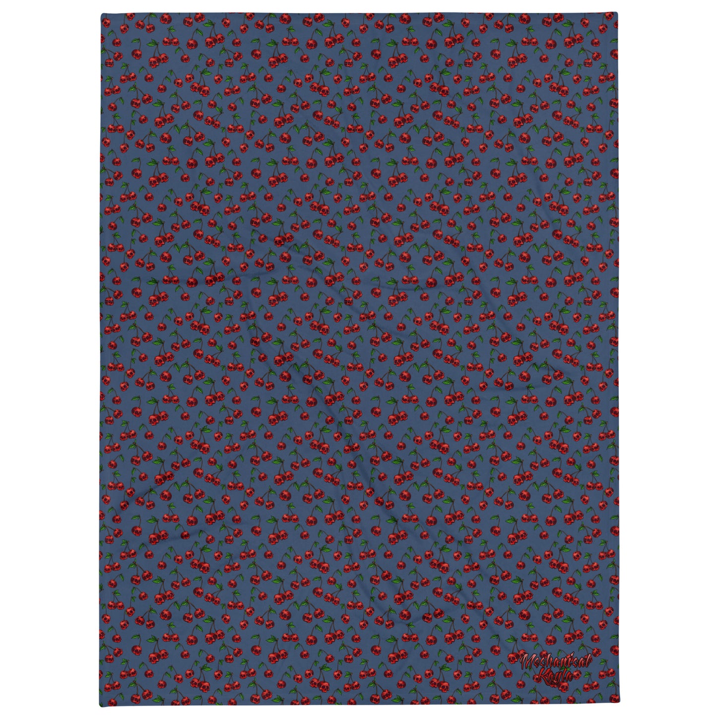 Cherry Skull Throw Blanket