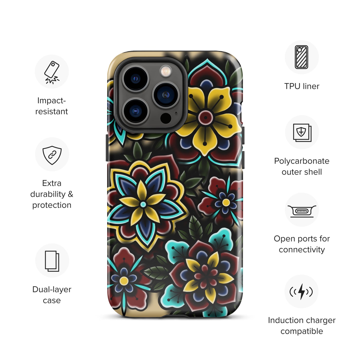 American Traditional Mandala Tough Case for iPhone®