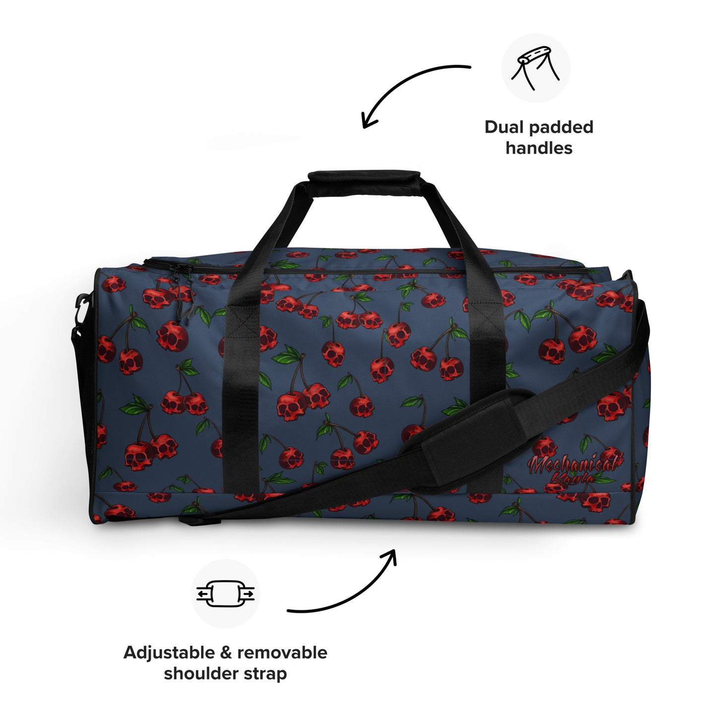Skull Cherries Duffle Bag