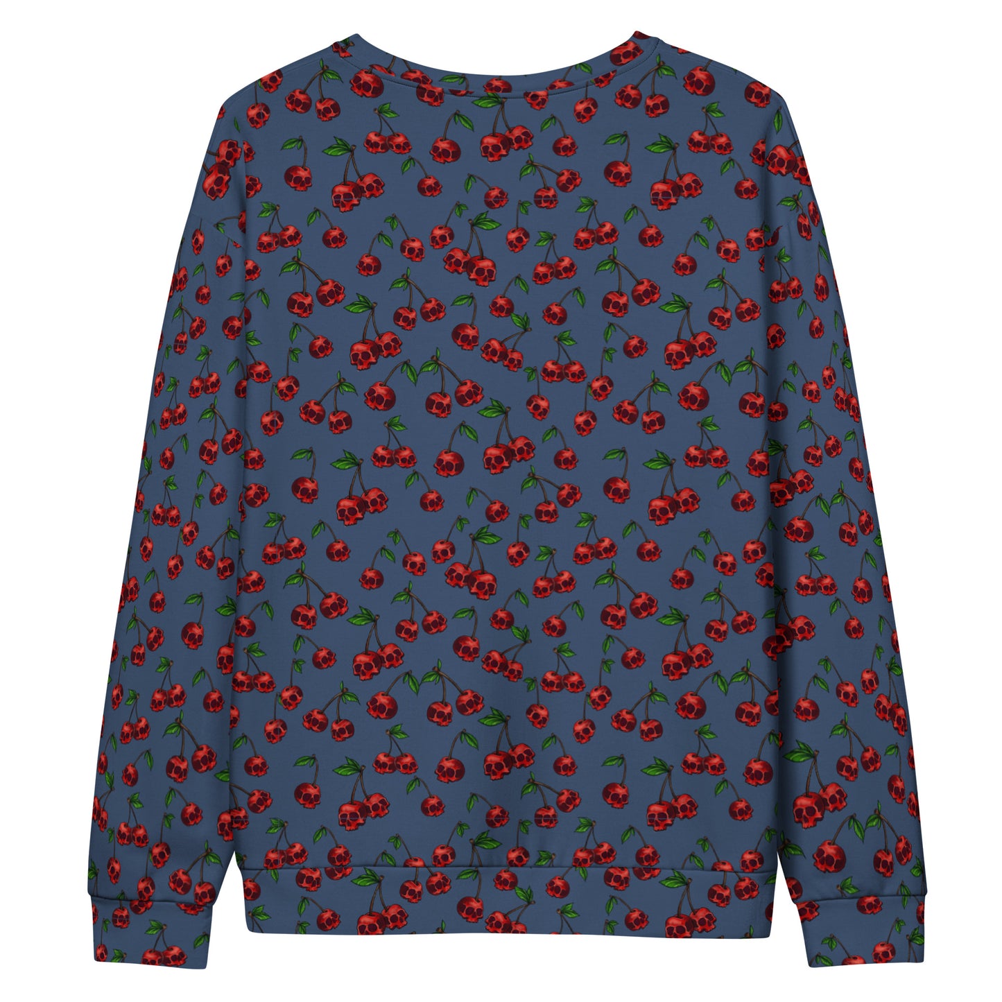 Skull Cherries All Over Print Unisex Sweatshirt