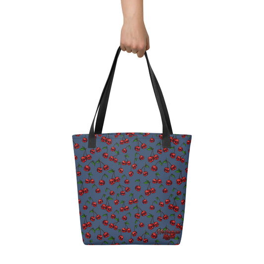 Skull Cherries Tote Bag