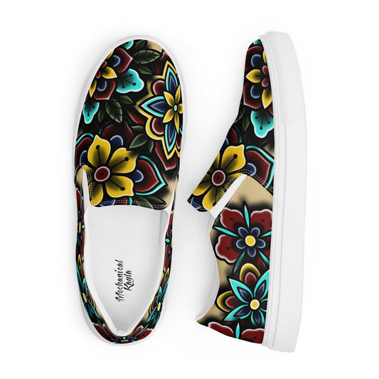 American Traditional Mandala Women’s Slip-On Canvas Shoes